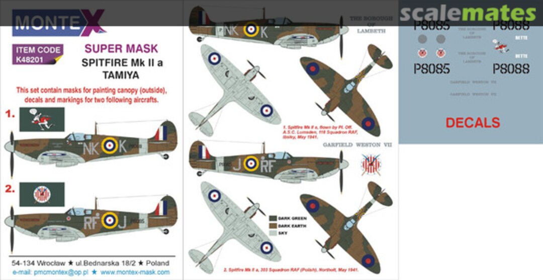 Boxart Spitfire Mk.IIa K48201 Montex