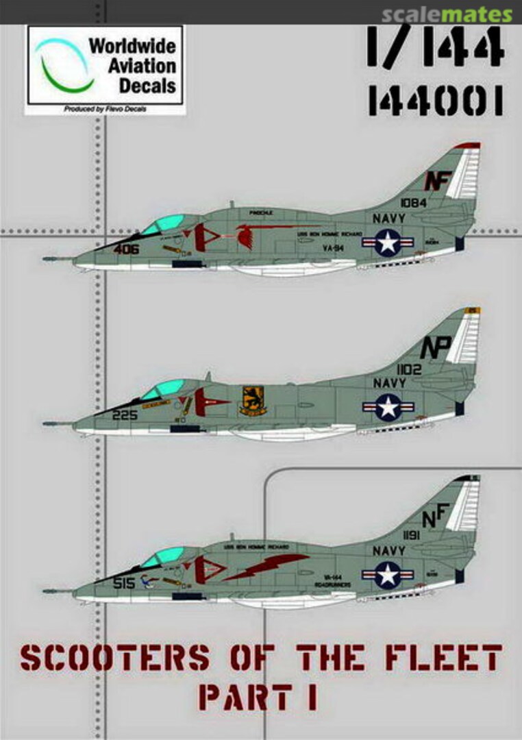 Boxart Scooters of the Fleet part 1 144001 Worldwide Aviation Decals