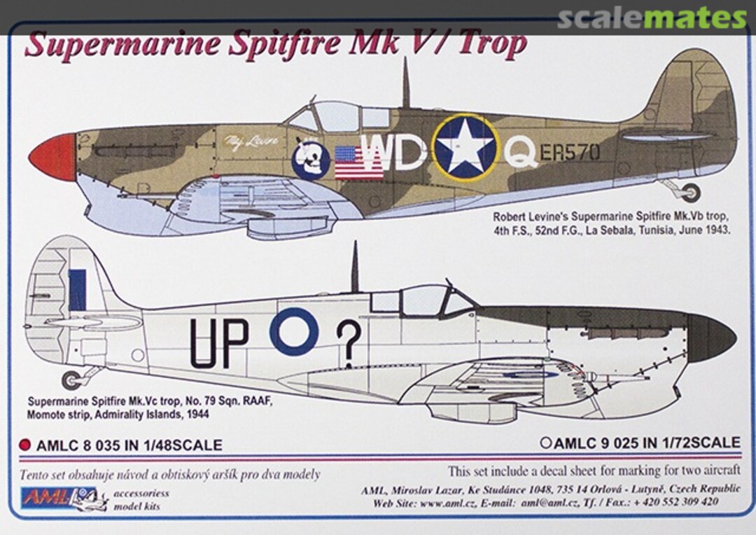 Boxart Supermarine Spitfire Mk.V/Trop AMLC8035 AML