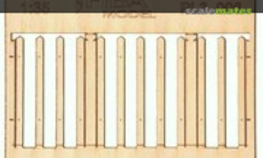 Wooden fence Type 6 (Model Scene PL3-006)