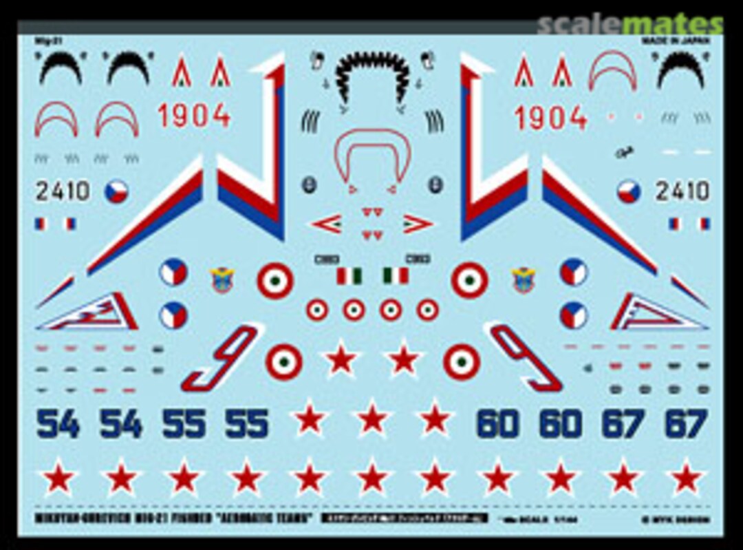 Boxart Mikoyan-Gurevich MIG-21 Fishbed `Aerobatic Teams` A-281 MYK Design