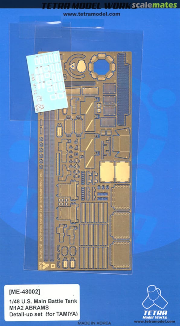 Boxart US Main Battle Tank M1A2 Abrams Detail-up Set ME-48002 Tetra Model Works