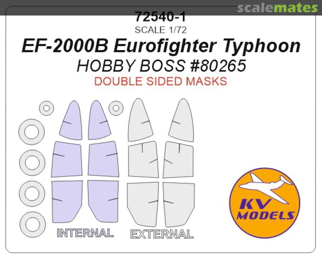 Boxart EF-2000B Eurofighter Typhoon 72540-1 KV Models