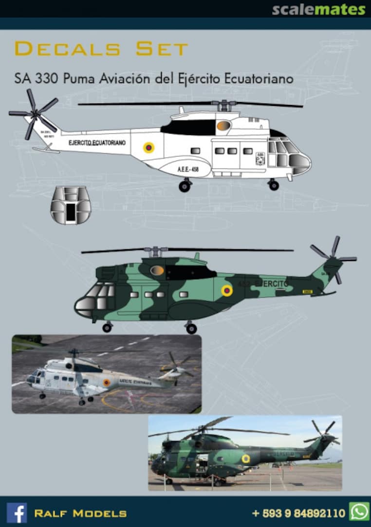 Boxart Aerospatiale SA.330 Puma RM 005-72 Ralf Models