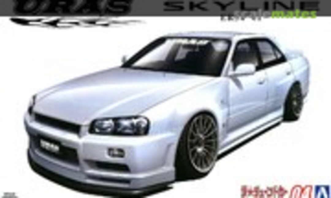 1:24 Nissan Skyline URAS Type-R ER34 (Aoshima 055342)