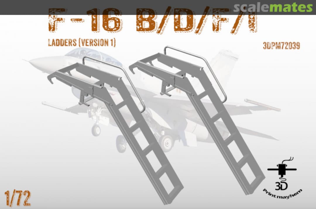 Boxart Boarding Ladders for F-16 B/D/F/I (Version 1) 3DPM72039 3D Print Mayhem