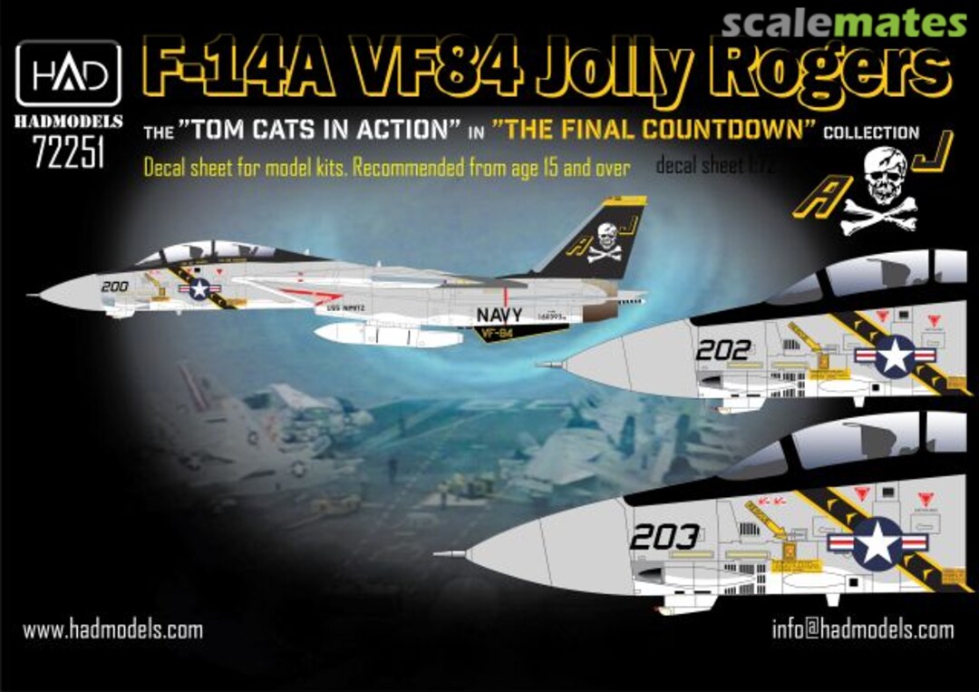 Boxart F-14A VF84 Jolly Rogers 72251 HADmodels 