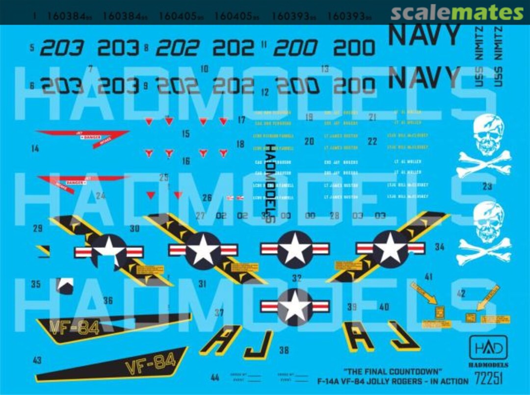 Contents F-14A VF84 Jolly Rogers 72251 HADmodels 