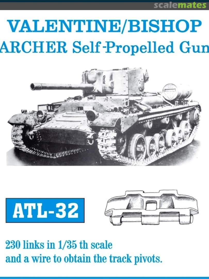 Boxart Valentine/Bishop/Archer Self-Propelled Gun ATL-32 Friulmodel