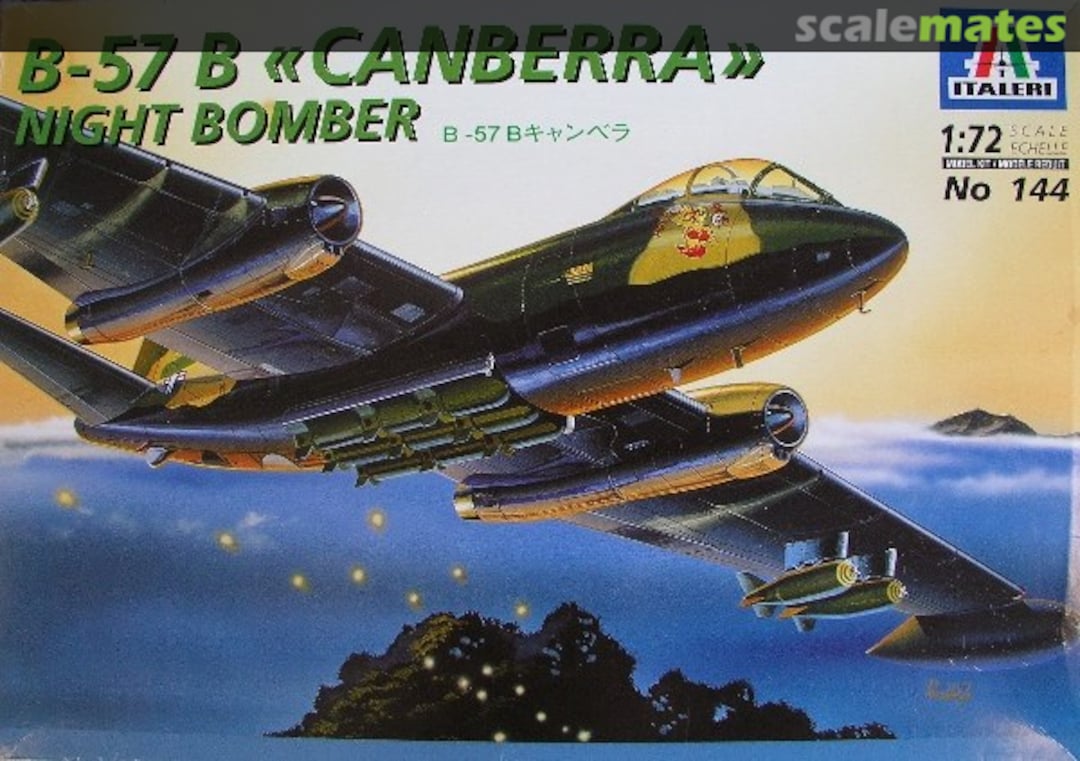 Boxart B-57B Canberra Night Bomber 144 Italeri