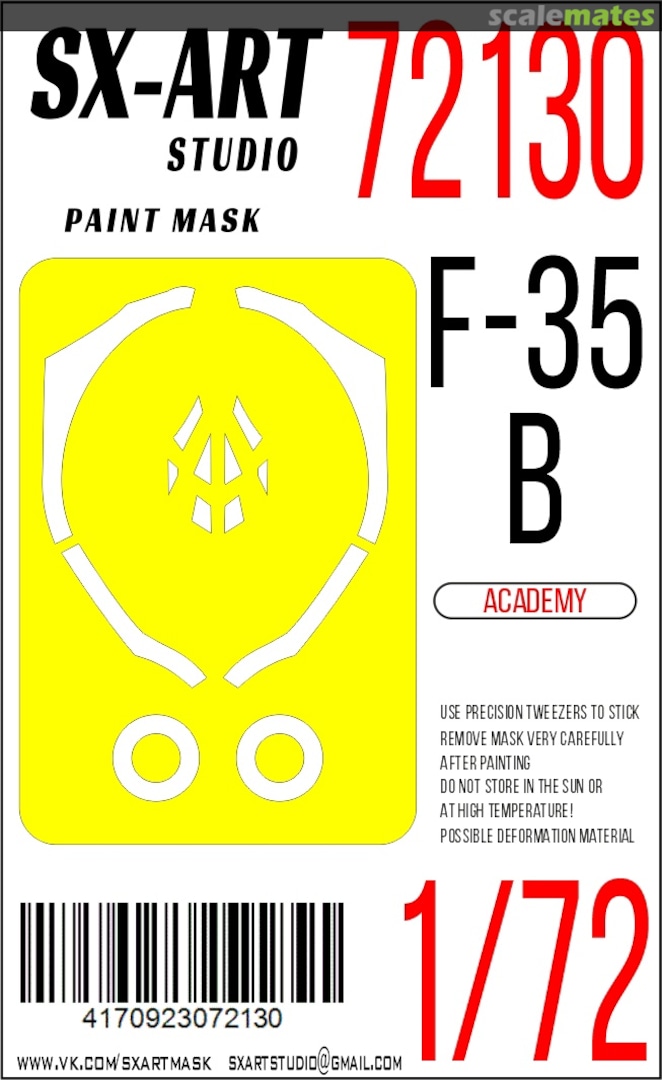 Boxart F-35B masks 72130 SX-Art