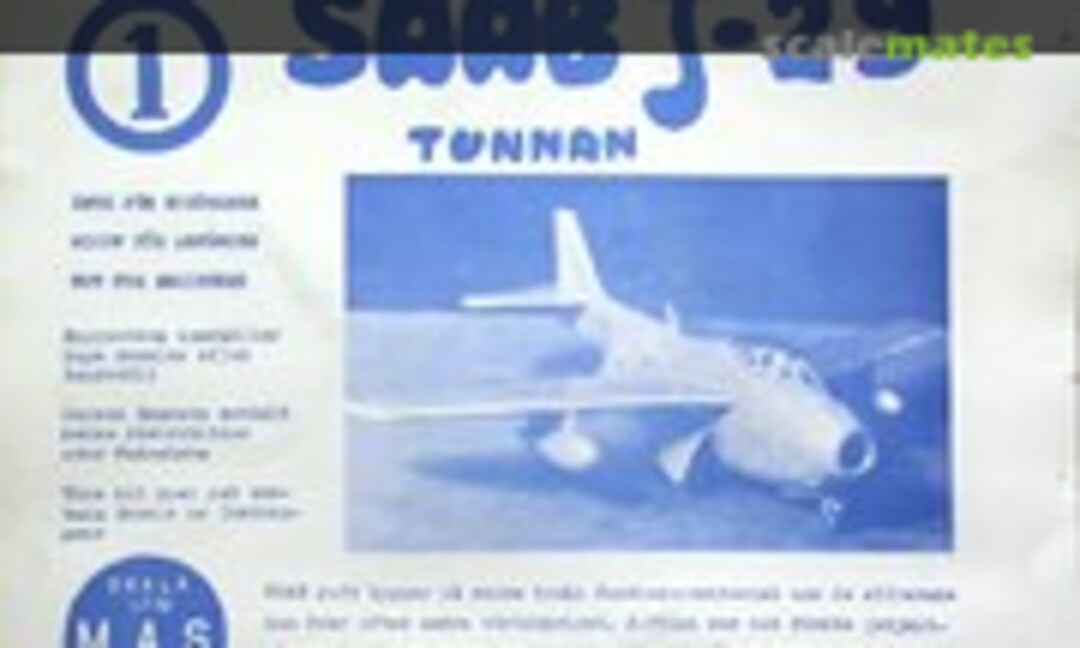 1:72 Saab J-29 Tunnan (M.A.S. 1)