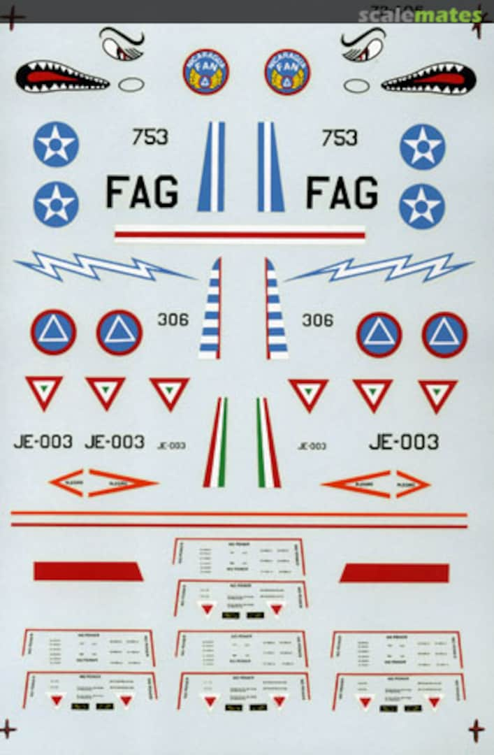 Boxart Latin America T-33A's, Pt.1 72-406 Microscale