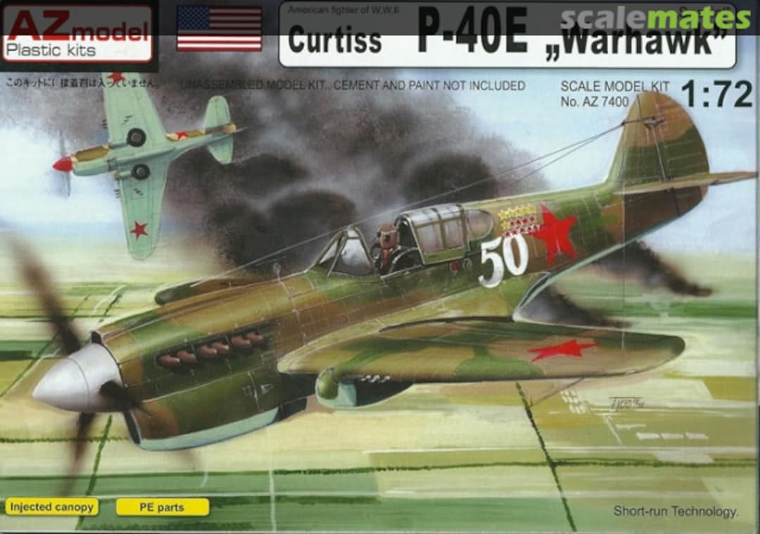 Boxart Curtiss P-40E "Warhawk" "Special" AZ7400 AZmodel