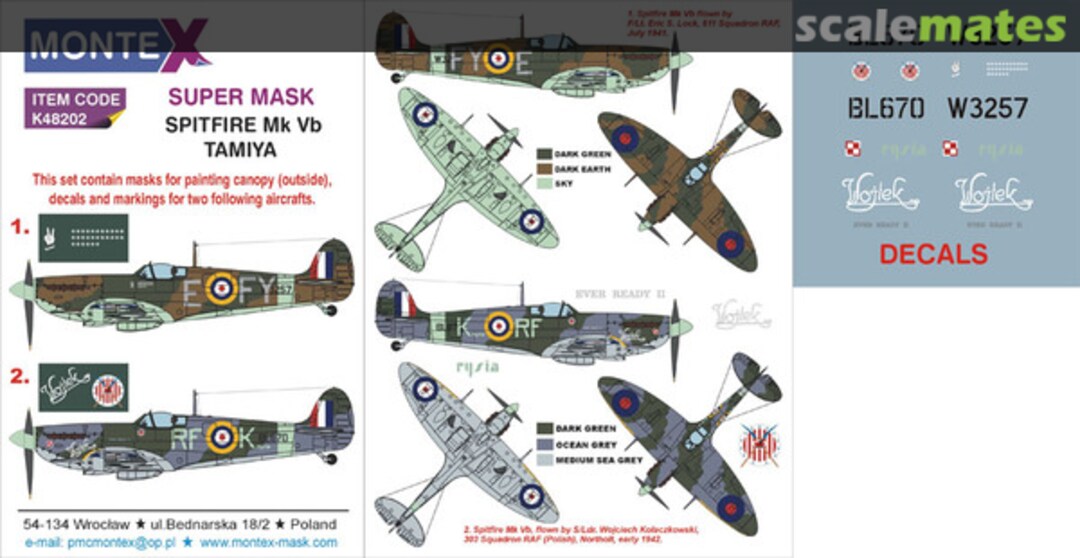 Boxart Spitfire Mk Vb K48202 Montex