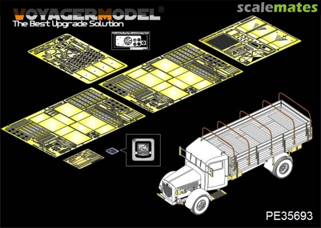 Boxart Bussing Nag L4500A 4X4 Cargo Truck PE35693 Voyager Model