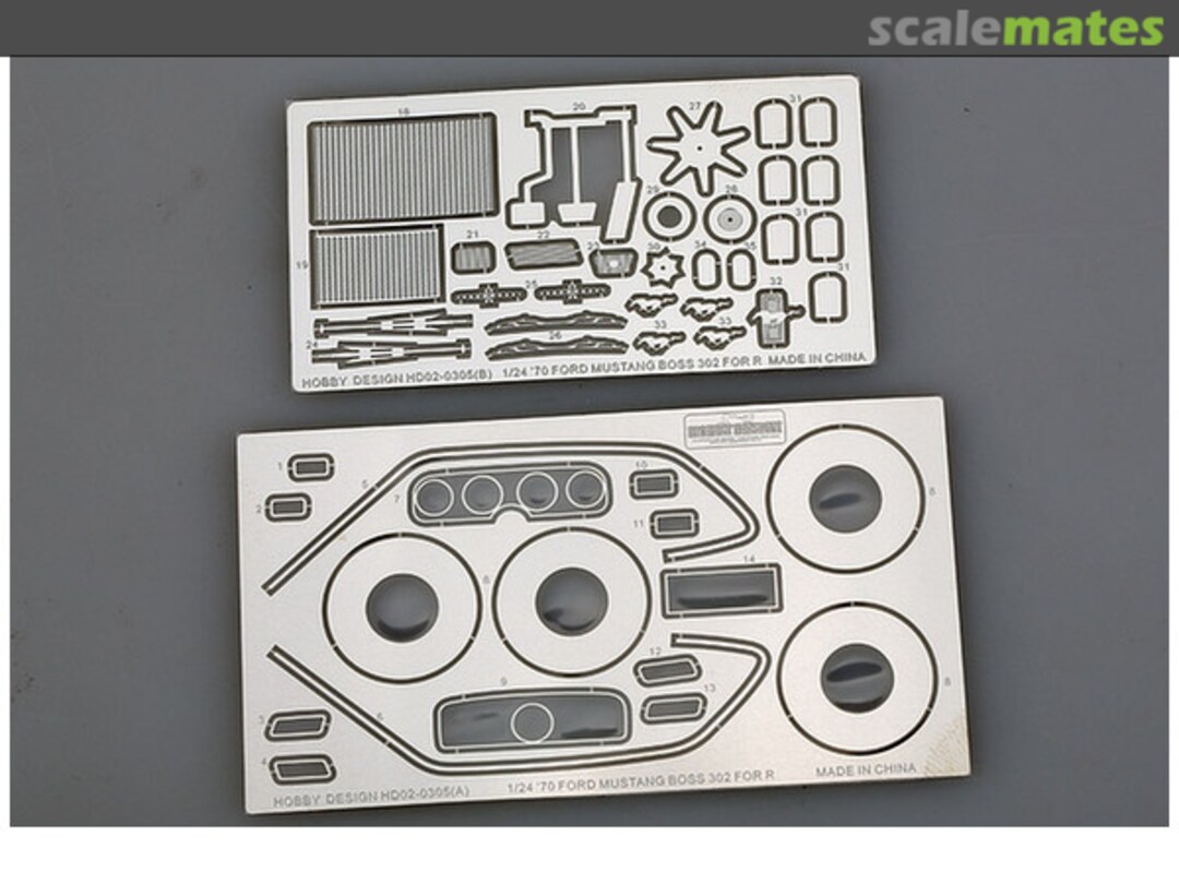 Boxart 1970 Ford Mustang Boss 302 Detail Parts HD02-0305 Hobby Design