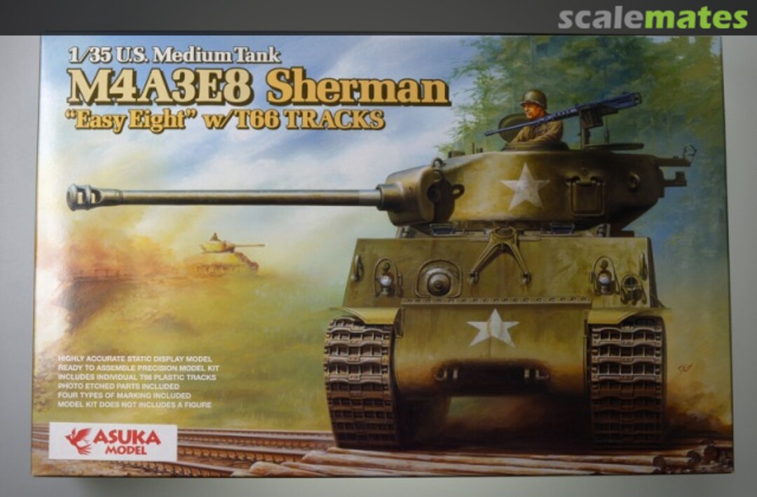 Boxart M4A3E8 Sherman 35-020 ASUKA Model