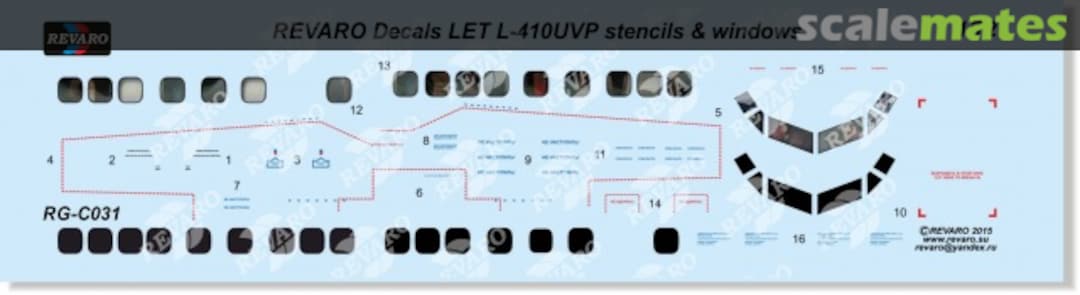 Boxart LET L-410UVP Stencils & Windows RG-C031 Revaro