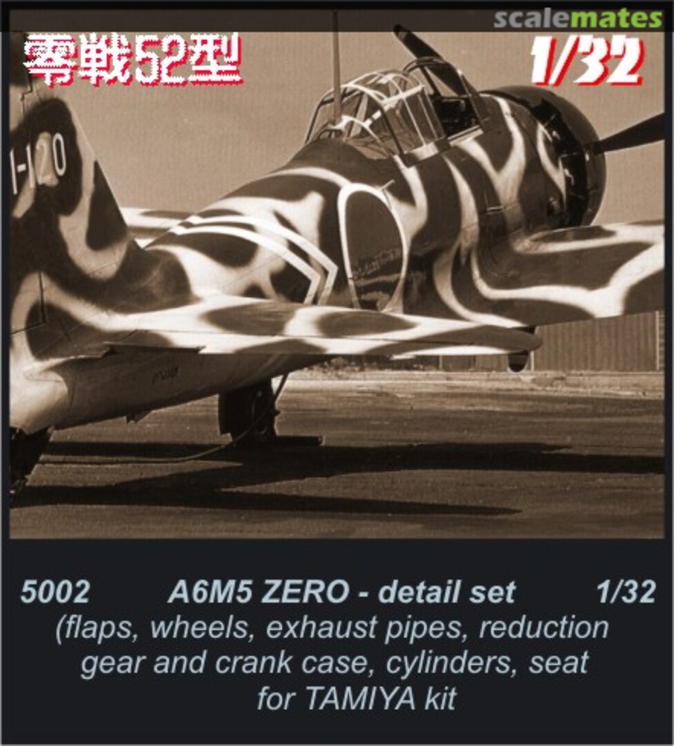 Boxart A6M5 - detail set 5002 CMK