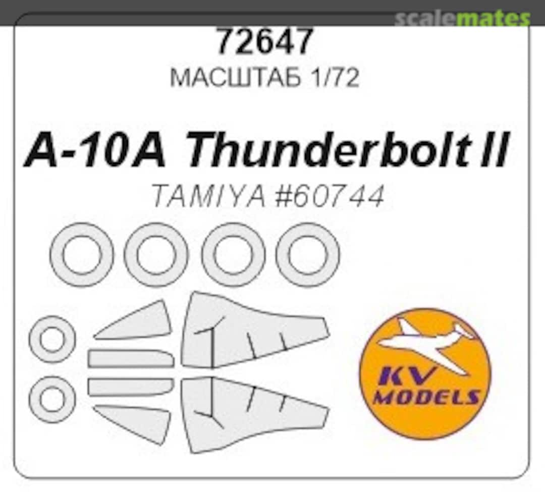 Boxart Mask 1/72 for A-10A Thunderbolt II and wheels masks 72647 KV Models