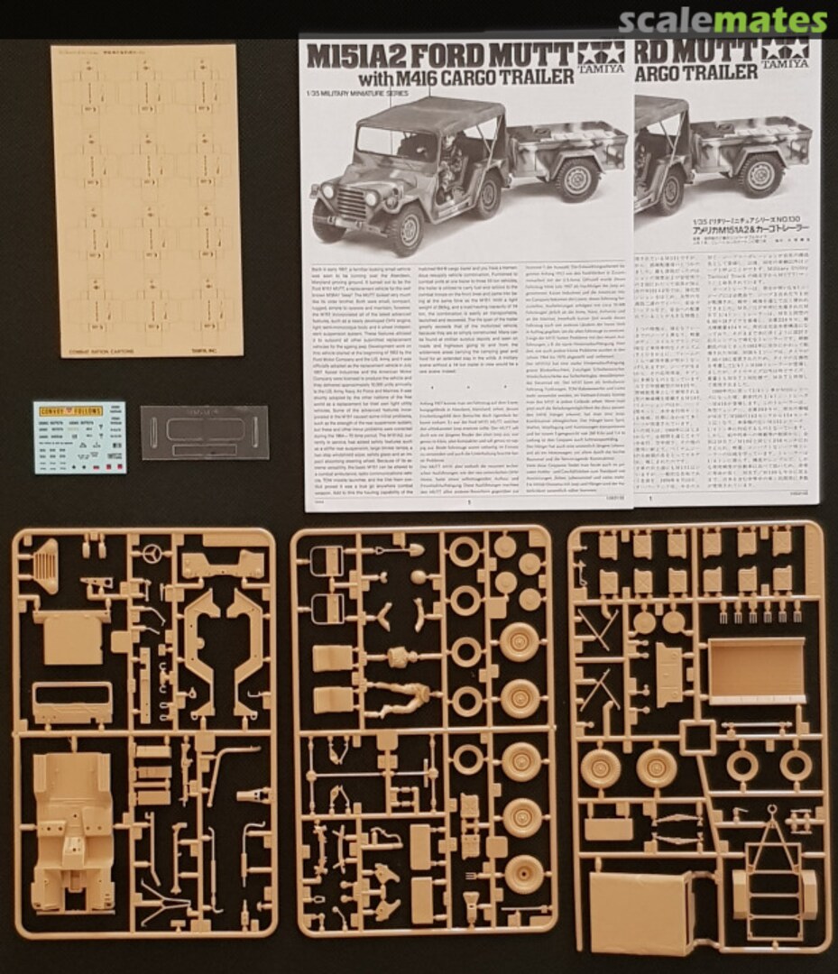 Contents M151A2 Ford MUTT 35130 Tamiya