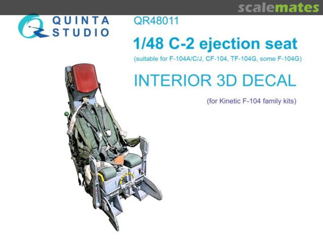 Boxart C-2 Ejection Seat interior 3D decals QR48011 Quinta Studio