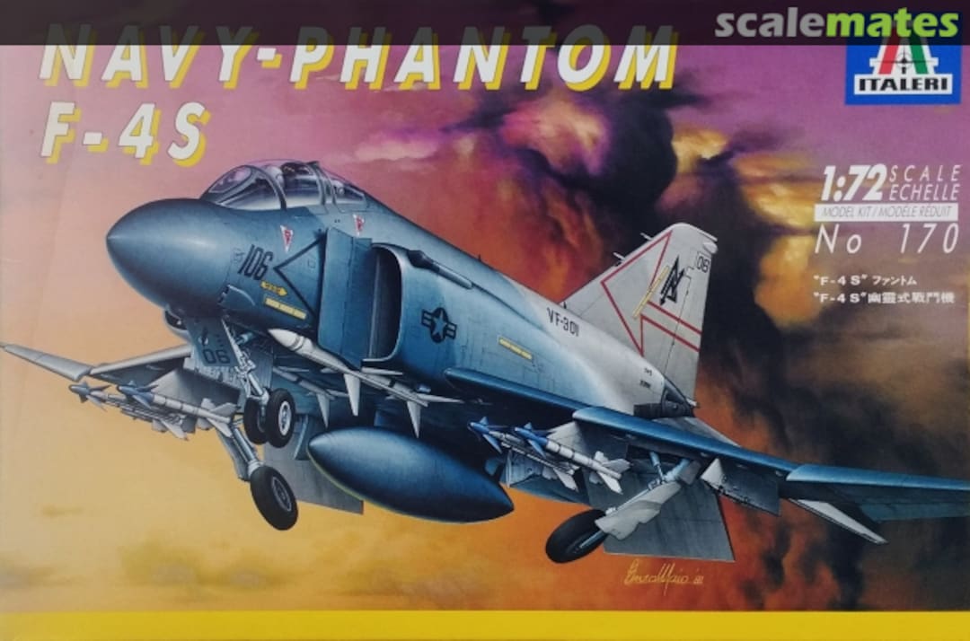 Boxart F-4S Phantom II 170 Italeri