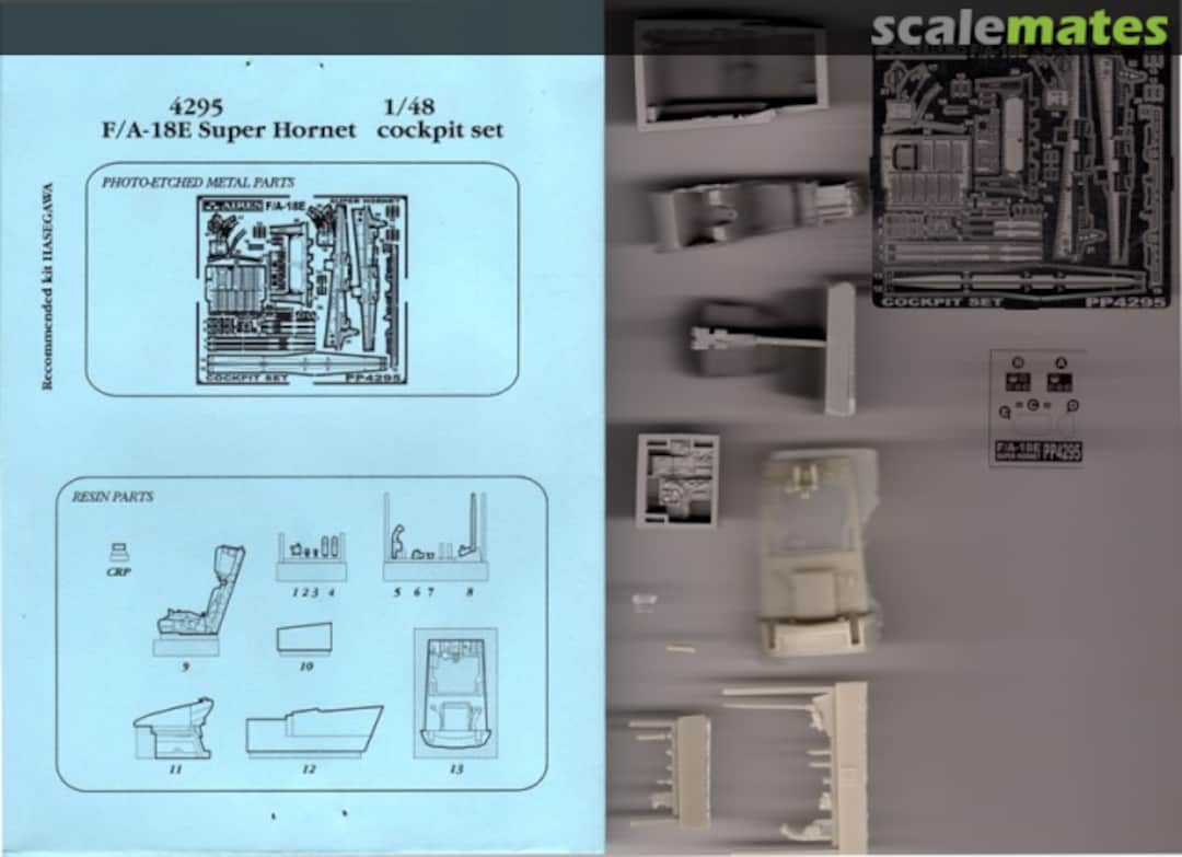Boxart Boeing F/A-18E Super Hornet cockpit set 4295 Aires