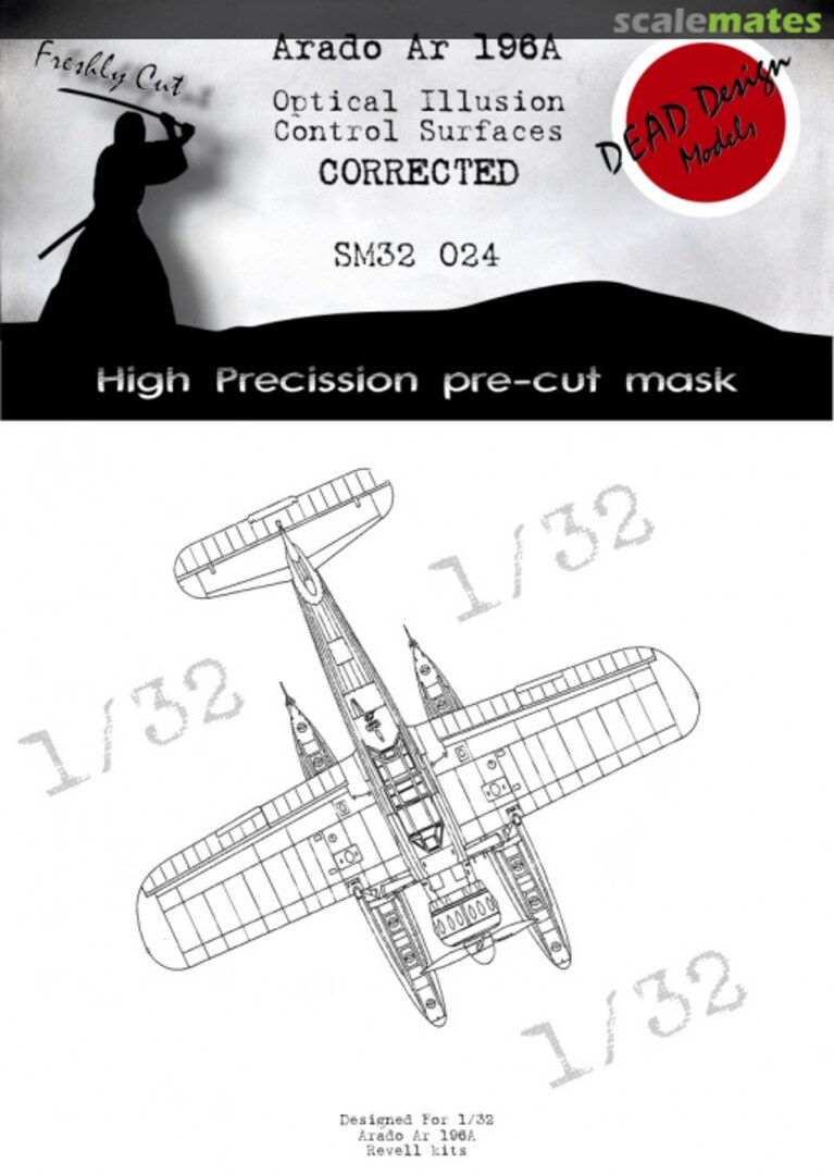 Boxart Arado Ar 196A Optical Illusion Control Surfaces (Corrected) SM32024 DEAD Design Models