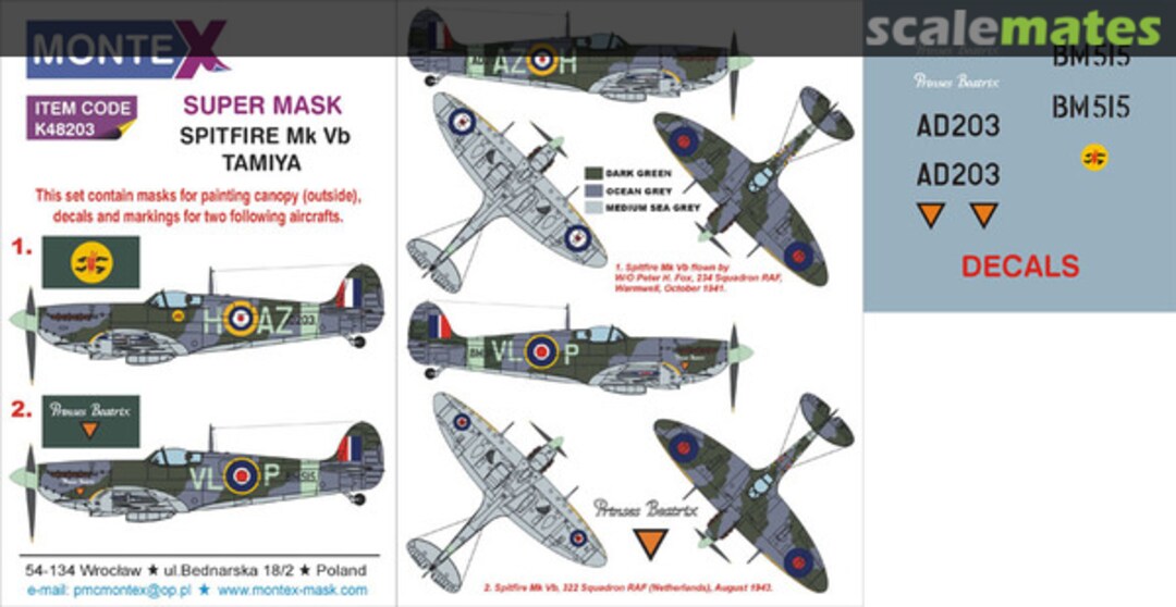 Boxart Spitfire Mk.Vb K48203 Montex