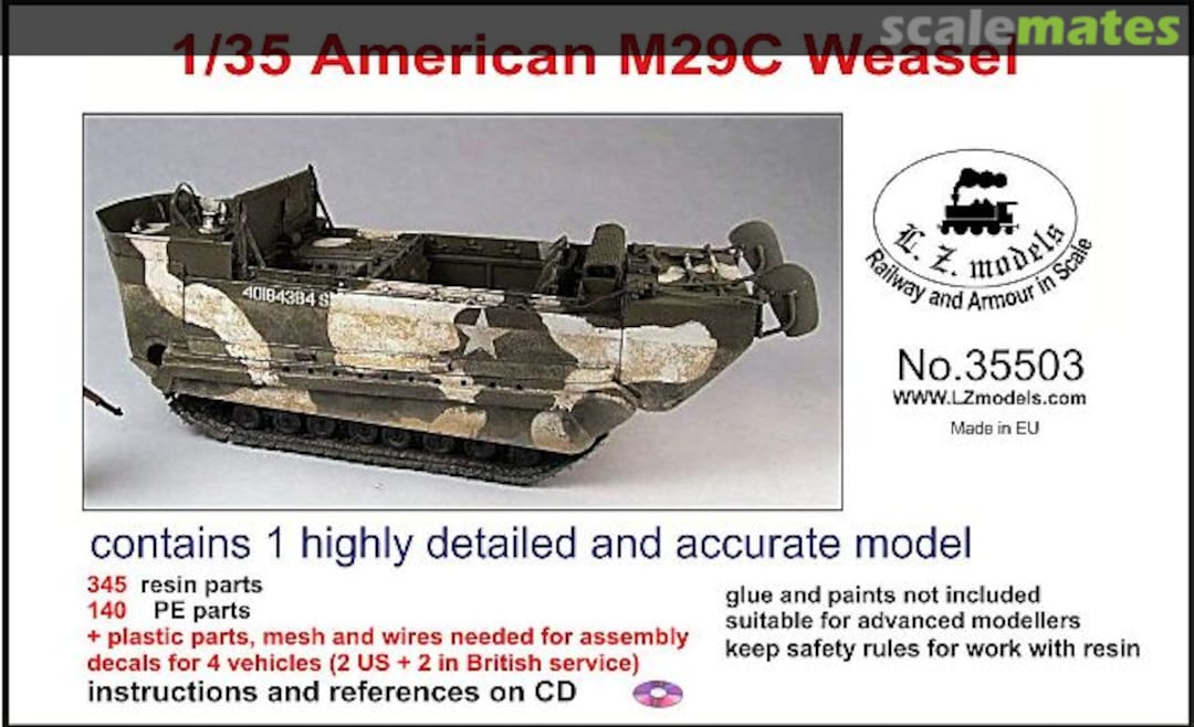 Boxart M29C Weasel 35503 L.Z. Models