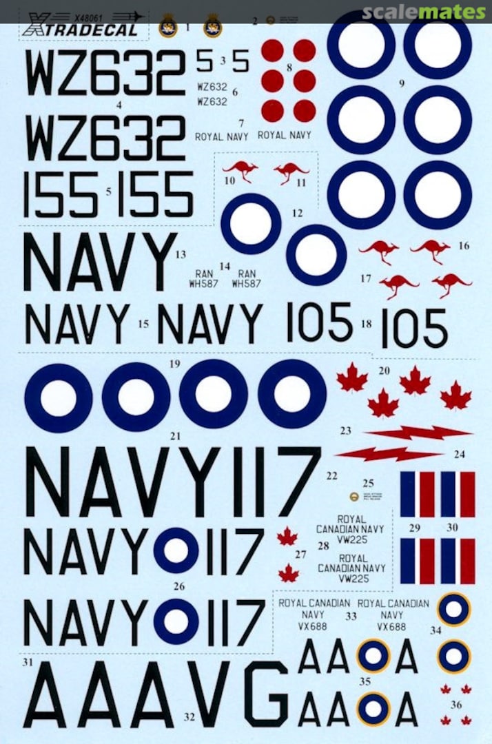 Boxart Hawker Sea Fury FB.11 X48061 Xtradecal