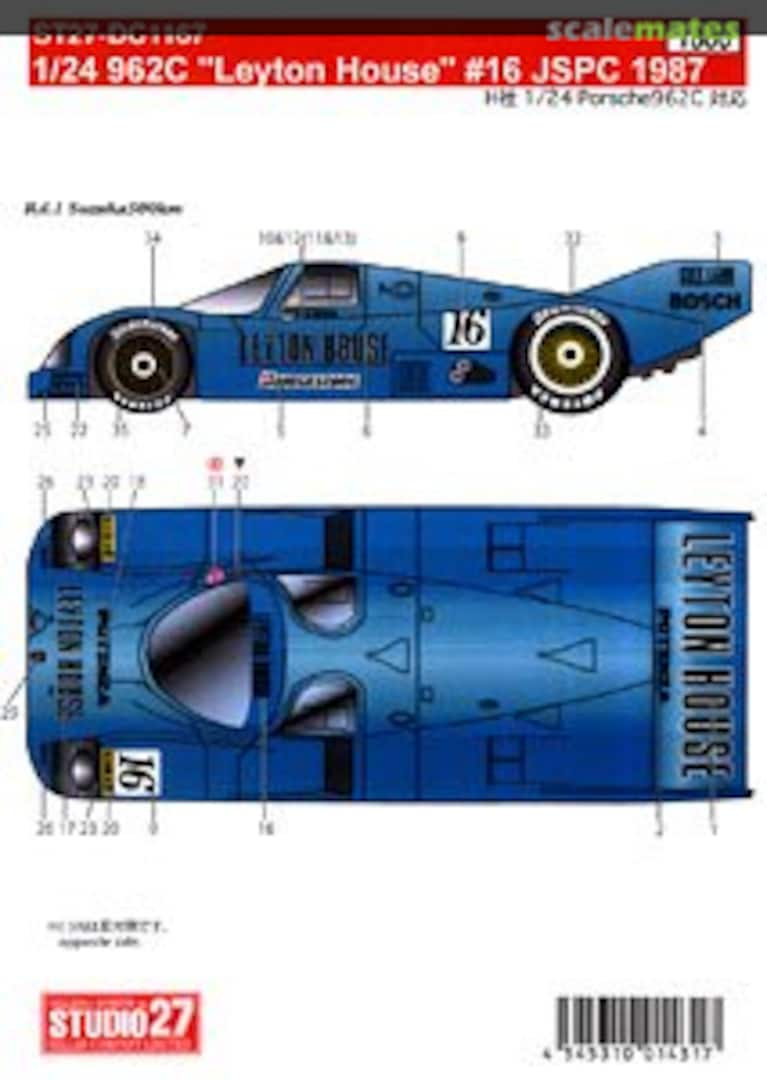 Boxart 962C Leyton House #16 JSPC 1987 ST27-DC1167 Studio27