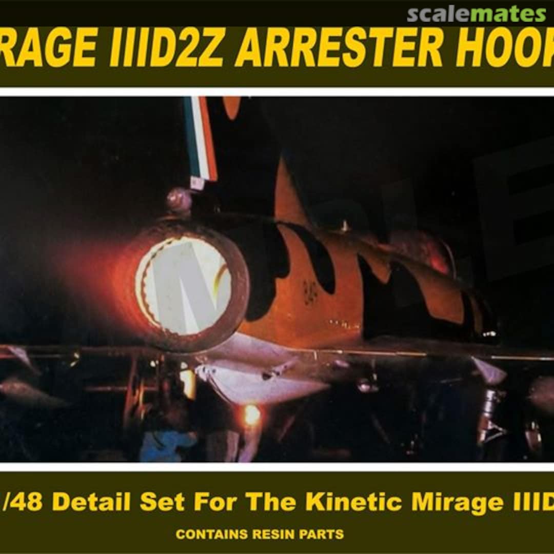 Boxart Mirage IIIDZ Arrester hook SW48-17 ScaleWorx