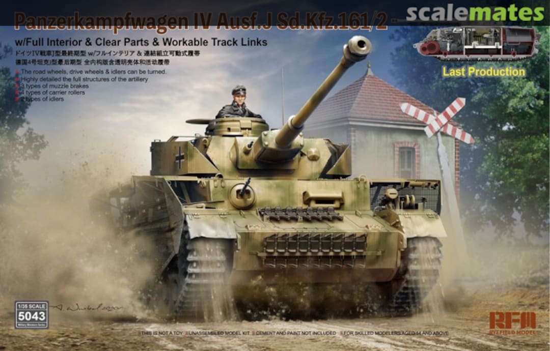 Boxart Panzerkampfwagen IV Ausf. J Sd.Kfz. 161/2 5043 Rye Field Model