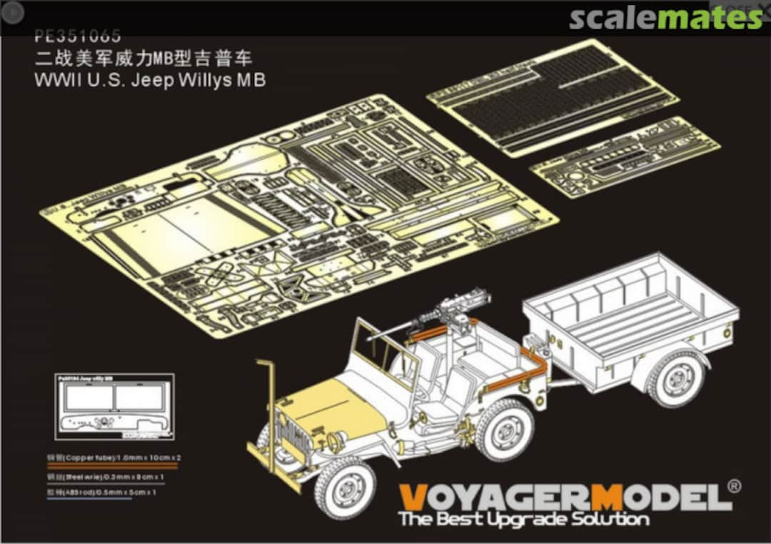 Boxart WWII U.S. Jeep Willys MB PE351065 Voyager Model