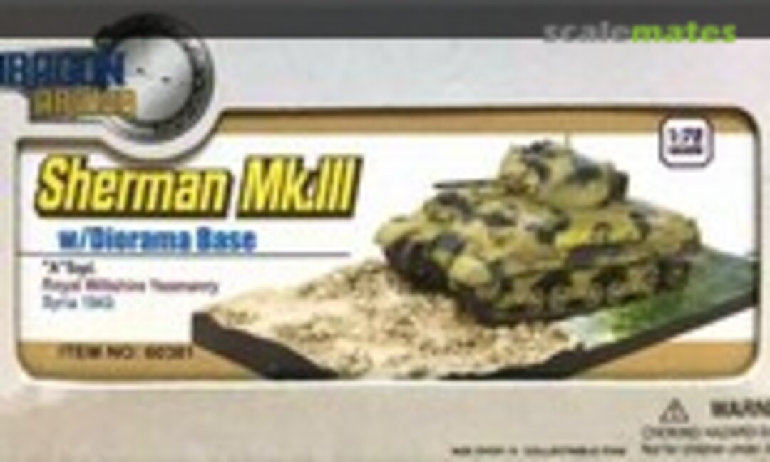 1:72 Sherman Mk.III w/Diorama Base (Dragon Armor 60381)