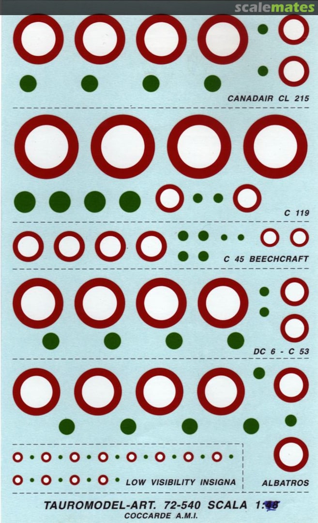 Boxart COCCARDE A.M.I. 72-540 Tauro Model