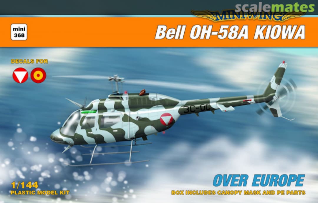 Boxart Bell OH-58A Kiowa MINI368 Miniwing