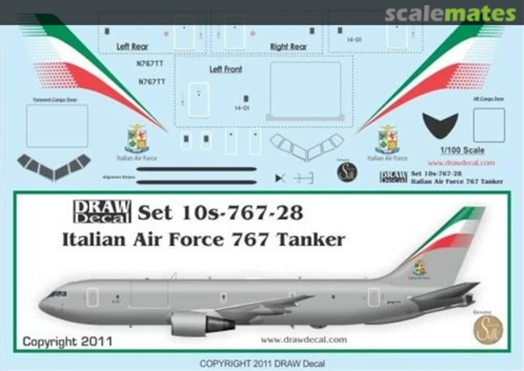 Boxart Italian Air Force 767 Tanker 20-767-28 Draw Decal