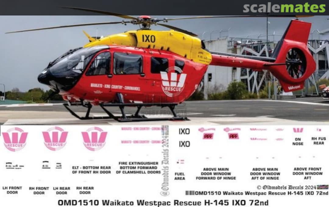 Boxart Eurocopter H145 Westpac Rescue OMD1510 Oldmodels Decals