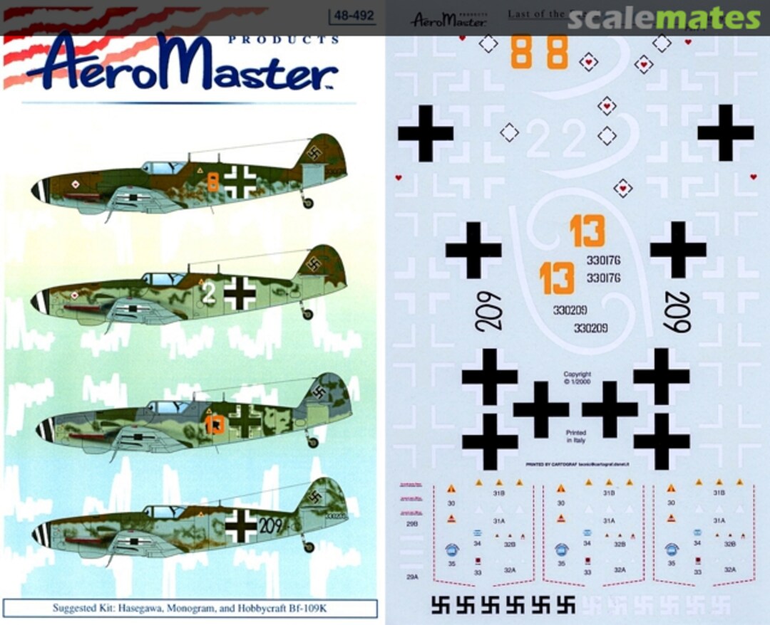 Boxart Last of the Breed: Bf 109K Part 1 48-492 AeroMaster