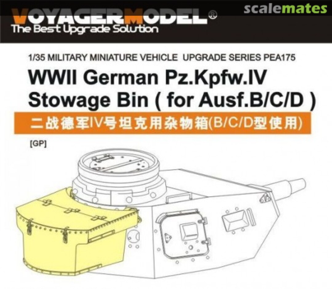 Boxart Panzer IV Stowage Bin Ausf. B/C/D PEA175 Voyager Model