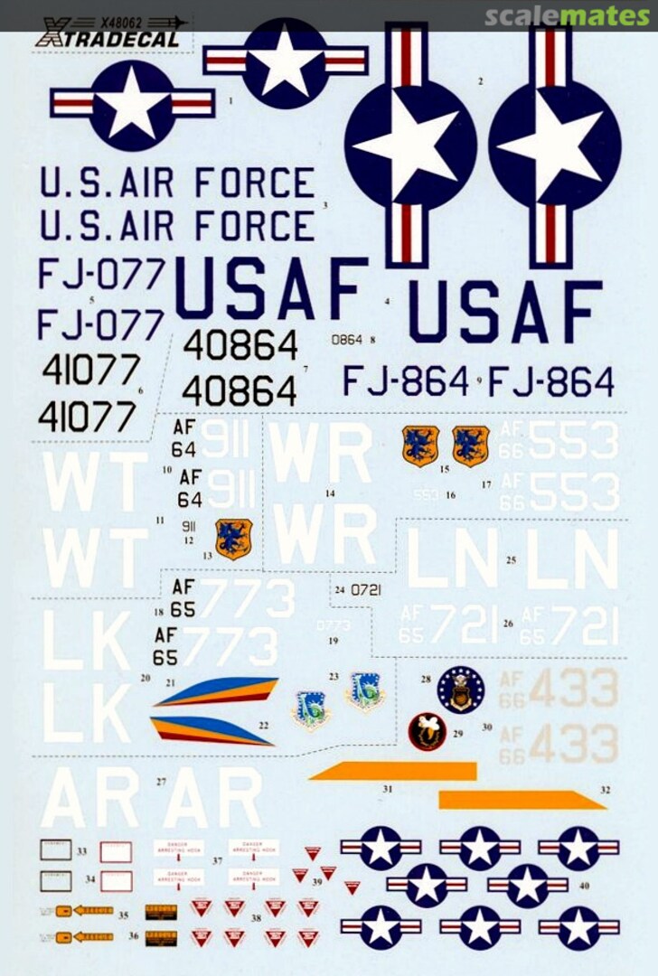 Boxart USAFE RF-4C F-4D Phantom II in England Pt 1 X48062 Xtradecal