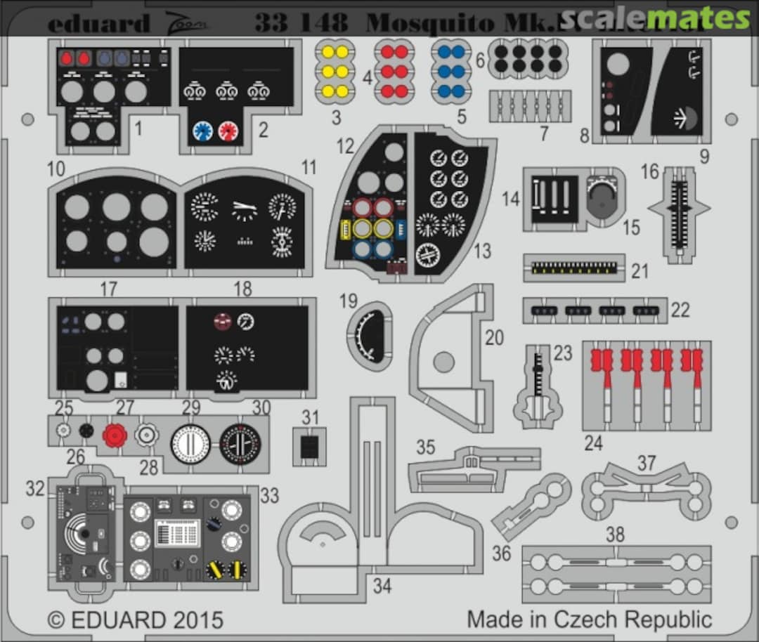 Boxart Mosquito Mk.IV interior 33148 Eduard