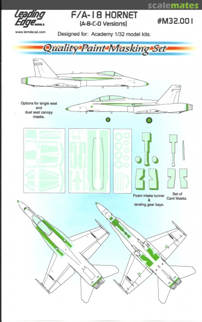 Boxart F/A-18 Hornet (A-B-C-D Versions) M32.001 Leading Edge