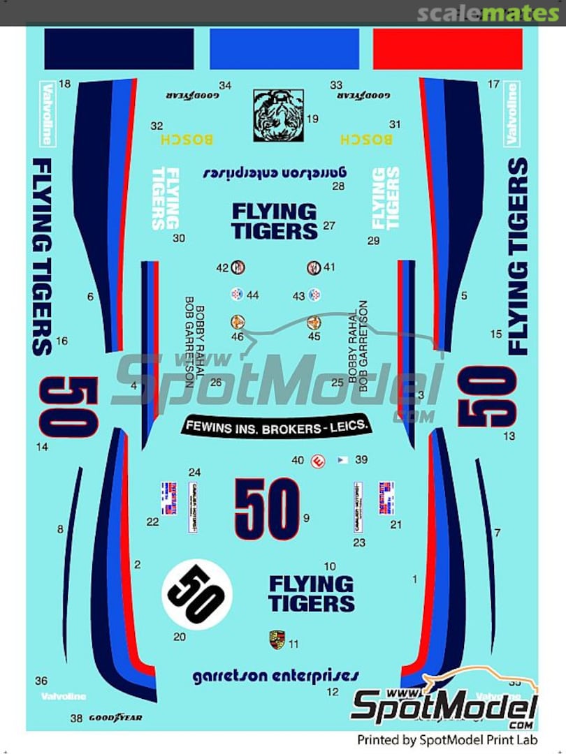 Boxart Porsche Kremer 935 K3 PLB2-770237 Print Lab Decals