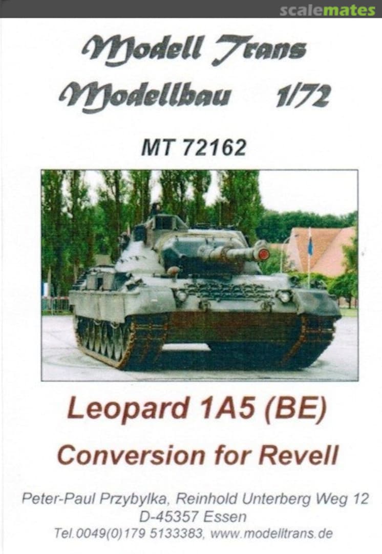 Boxart Leopard 1A5 (BE) MT72162 Modell Trans Modellbau