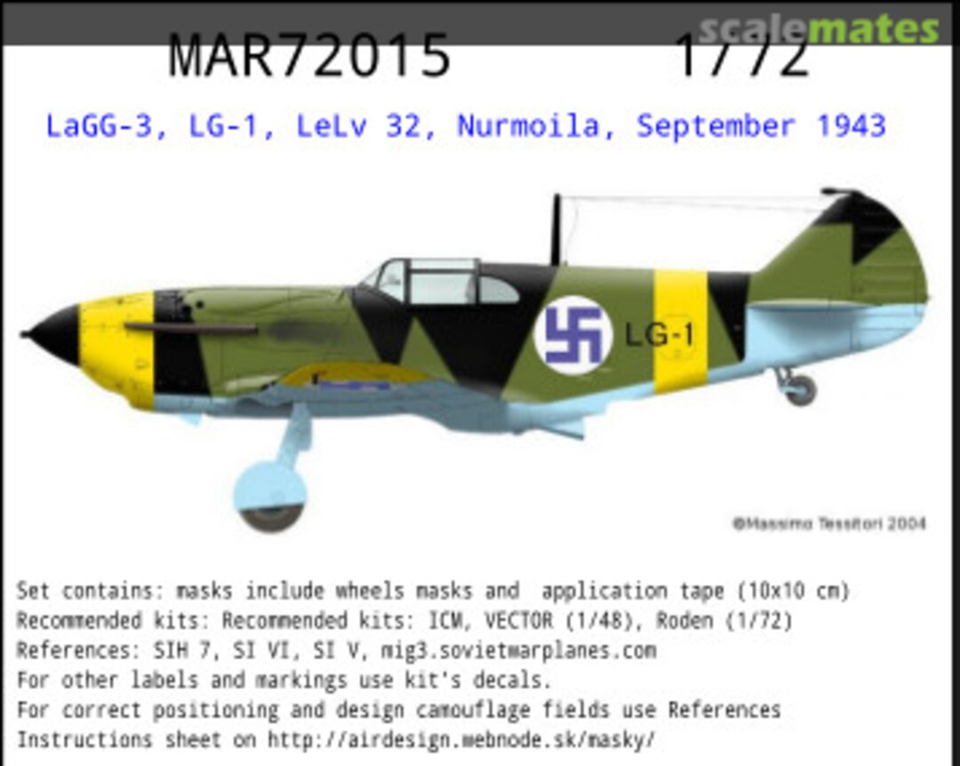 Boxart LaGG-3 LG-1 MAR72015 AIRDESIGN.SK